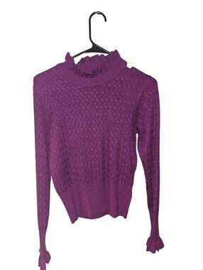 Nwot! On 12th Knit Magenta Mock Neck Sweater